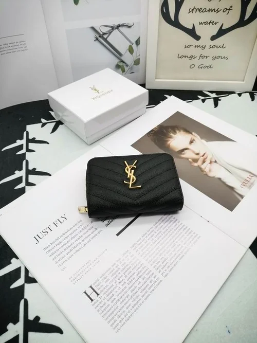11 YSL Women's Wallet Luxury Leather Designer