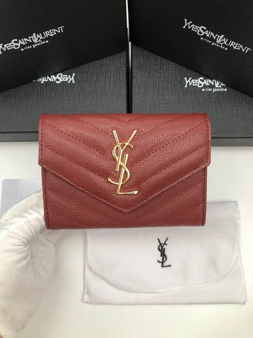 11 YSL Women's Wallet Luxury Leather Designer