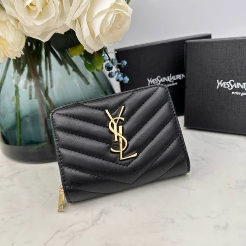 11 YSL Women's Wallet Luxury Leather Designer