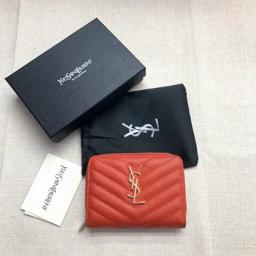 11 YSL Women's Wallet Luxury Leather Designer