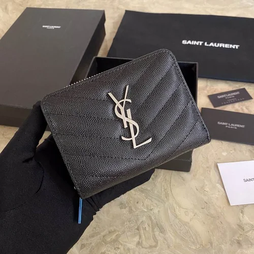11 YSL Women's Wallet Luxury Leather Designer