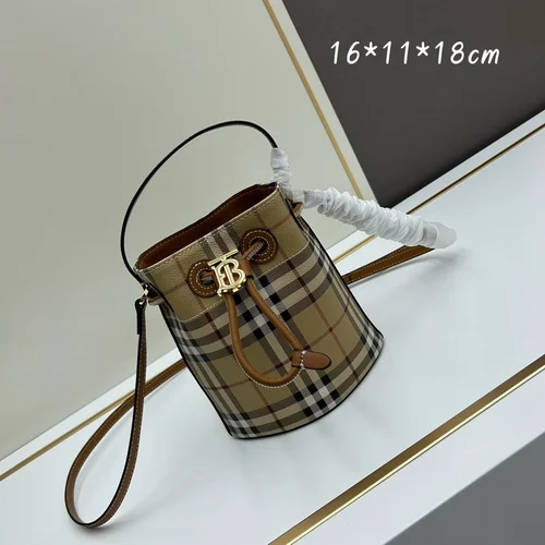 11 Burberry Bucket Bag Small Drawstring Women Luxury Check