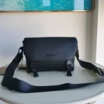 Burberry Original Messenger Bag Men Authentic Check Canvas