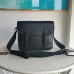 Burberry Original Messenger Bag Men Authentic Check Canvas