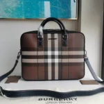 Burberry Original Briefcase Men Authentic Leather Business Bag