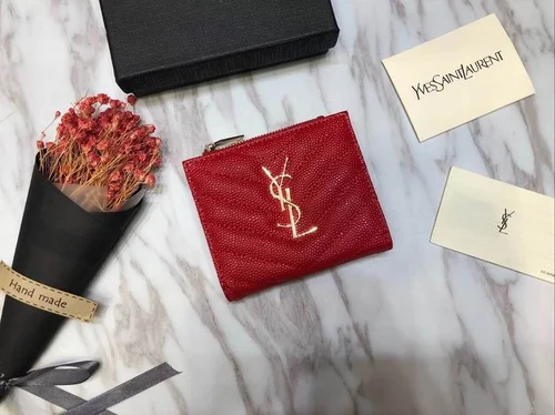 11 YSL Women's Wallet Luxury Leather Designer