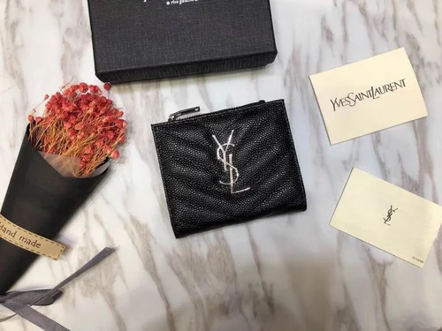 11 YSL Women's Wallet Luxury Leather Designer