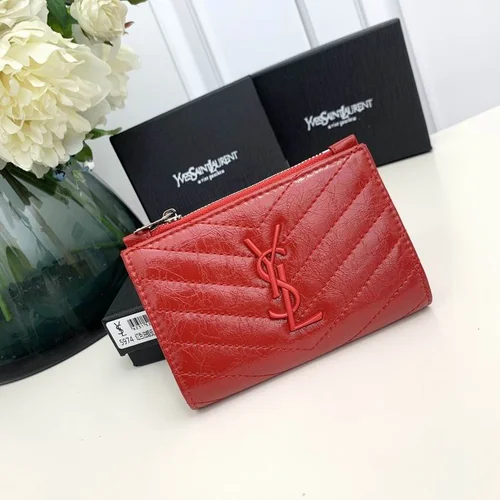 11 YSL Women's Wallet Luxury Leather Designer