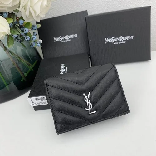 11 YSL Women's Wallet Luxury Leather Designer