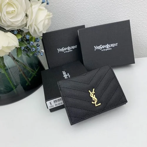 11 YSL Women's Wallet Luxury Leather Designer