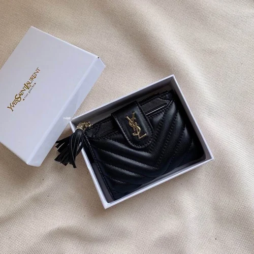 11 YSL Women's Wallet Luxury Leather Designer