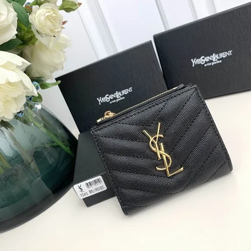 11 YSL Women's Wallet Luxury Leather Designer