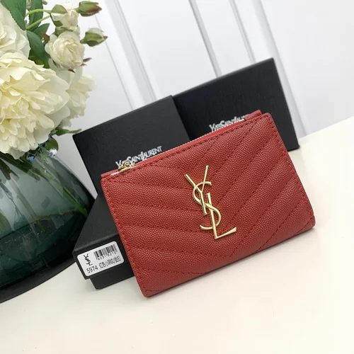 11 YSL Women's Wallet Luxury Leather Designer
