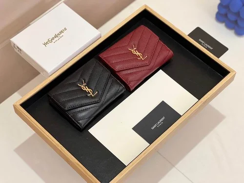 11 YSL Women's Wallet Luxury Leather Designer