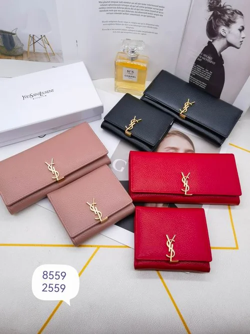 11 YSL Women's Wallet Luxury Leather Designer