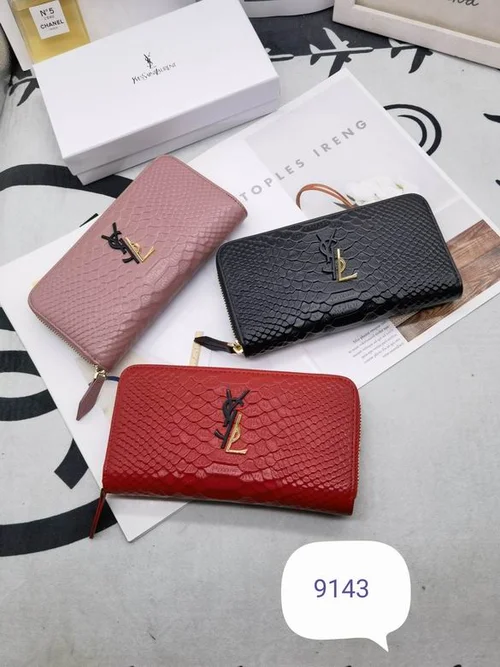 11 YSL Women's Wallet Luxury Leather Designer