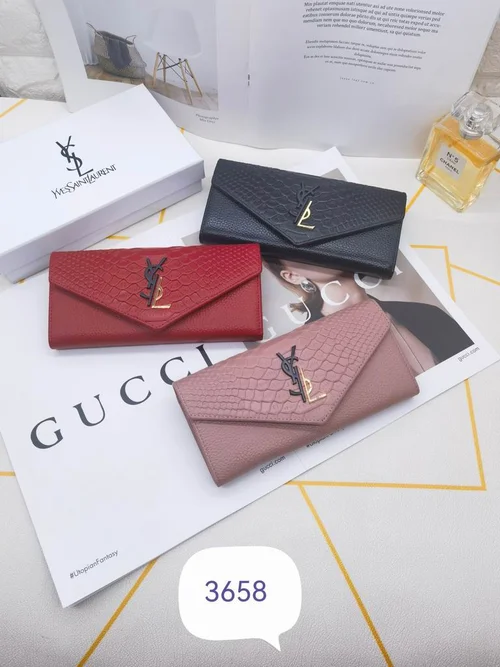 11 YSL Women's Wallet Luxury Leather Designer