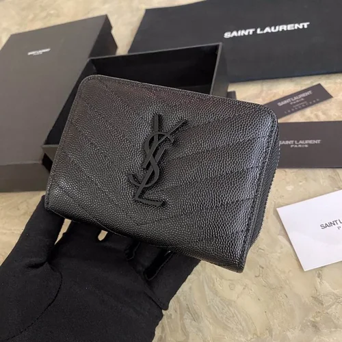 YSL Original Women's Wallet Authentic Leather Luxury