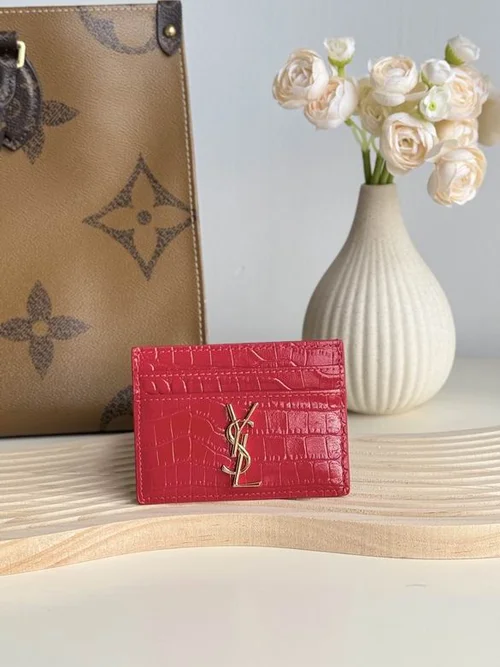 YSL Original Women's Wallet Authentic Leather Luxury