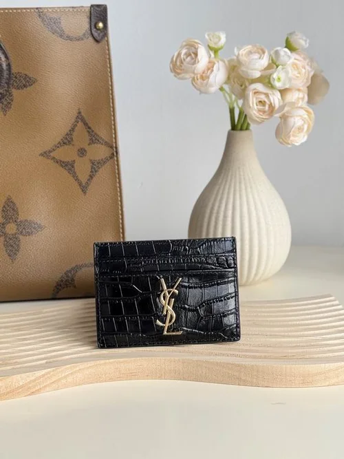 YSL Original Women's Wallet Authentic Leather Luxury