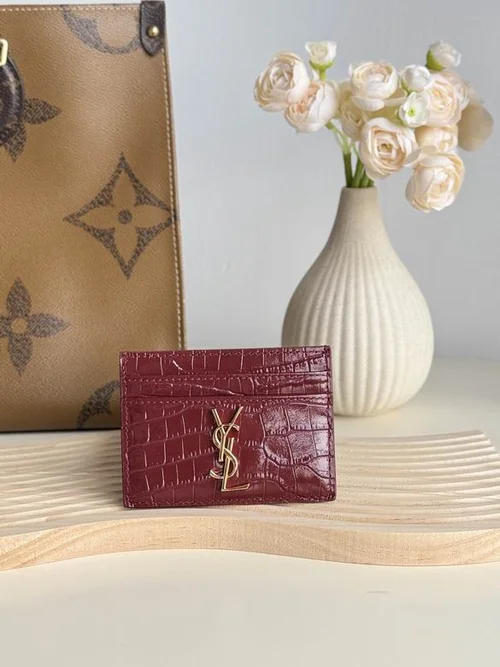 YSL Original Women's Wallet Authentic Leather Luxury