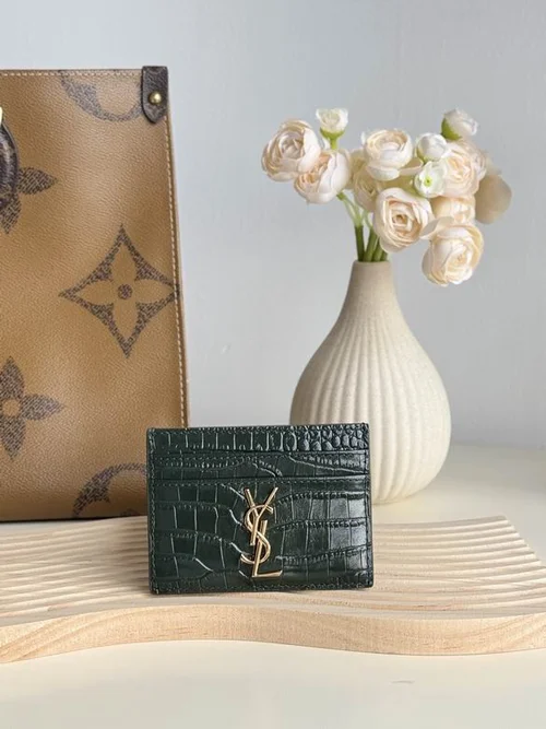 YSL Original Women's Wallet Authentic Leather Luxury