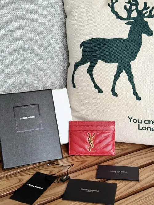 YSL Original Women's Wallet Authentic Leather Luxury