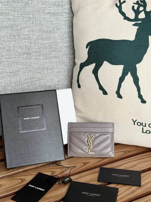 YSL Original Women's Wallet Authentic Leather Luxury