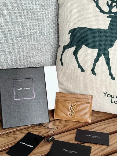 YSL Original Women's Wallet Authentic Leather Luxury