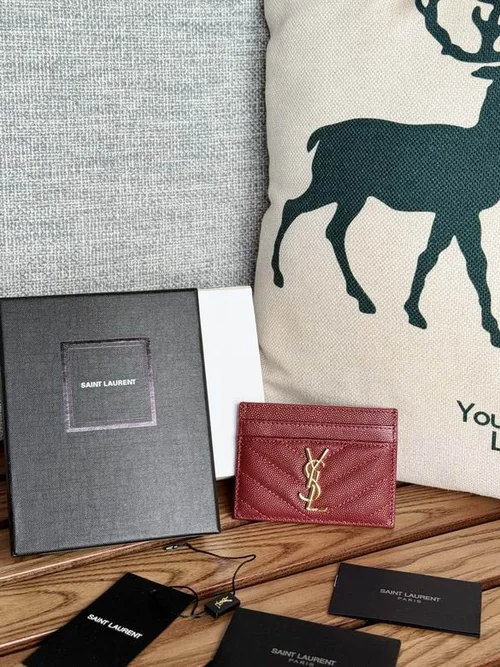 YSL Original Women's Wallet Authentic Leather Luxury