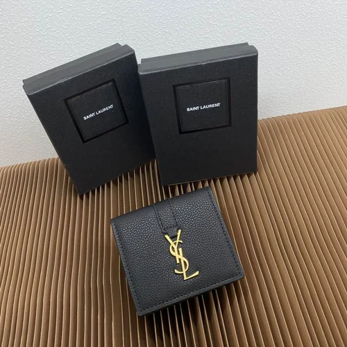 YSL Original Women's Wallet Authentic Leather Luxury