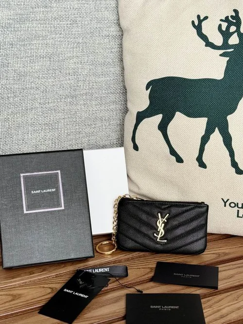 YSL Original Women's Wallet Authentic Leather Luxury