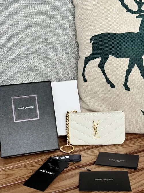 YSL Original Women's Wallet Authentic Leather Luxury