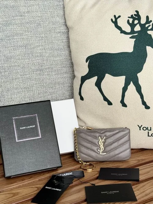 YSL Original Women's Wallet Authentic Leather Luxury