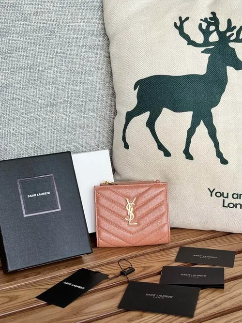 YSL Original Women's Wallet Authentic Leather Luxury