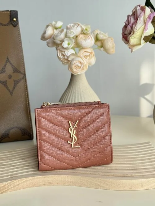YSL Original Women's Wallet Authentic Leather Luxury