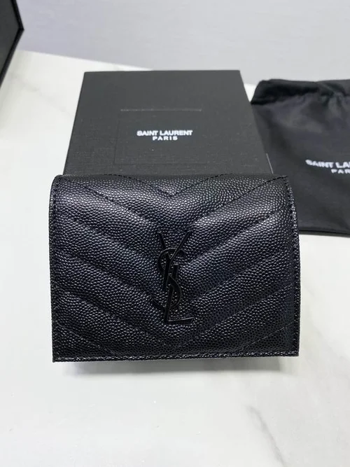 YSL Original Women's Wallet Authentic Leather Luxury