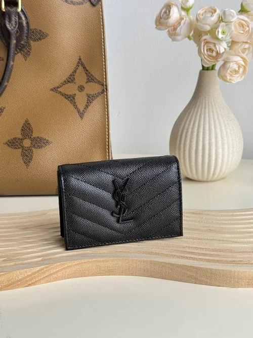 YSL Original Women's Wallet Authentic Leather Luxury