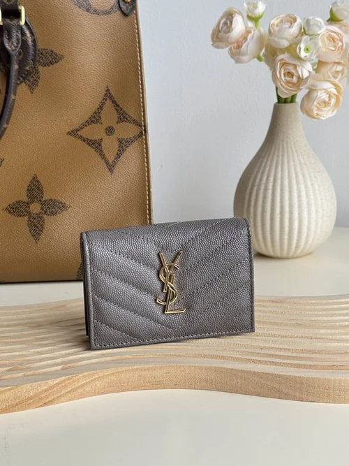 YSL Original Women's Wallet Authentic Leather Luxury