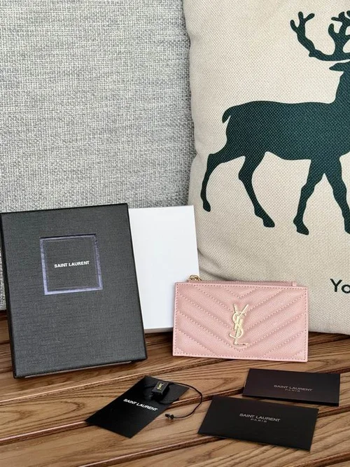 YSL Original Women's Wallet Authentic Leather Luxury