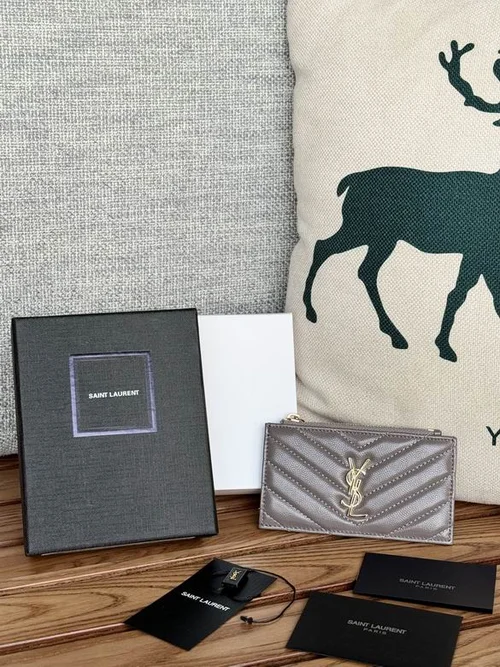 YSL Original Women's Wallet Authentic Leather Luxury