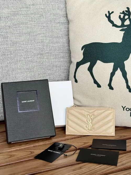 YSL Original Women's Wallet Authentic Leather Luxury