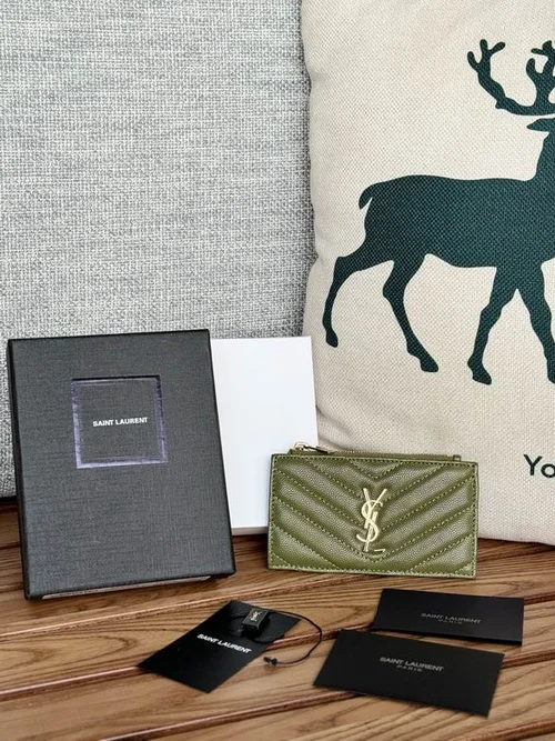 YSL Original Women's Wallet Authentic Leather Luxury