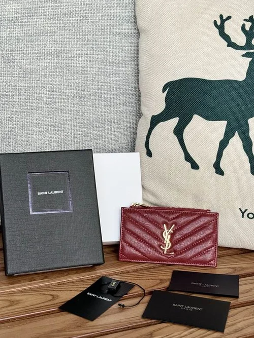 YSL Original Women's Wallet Authentic Leather Luxury