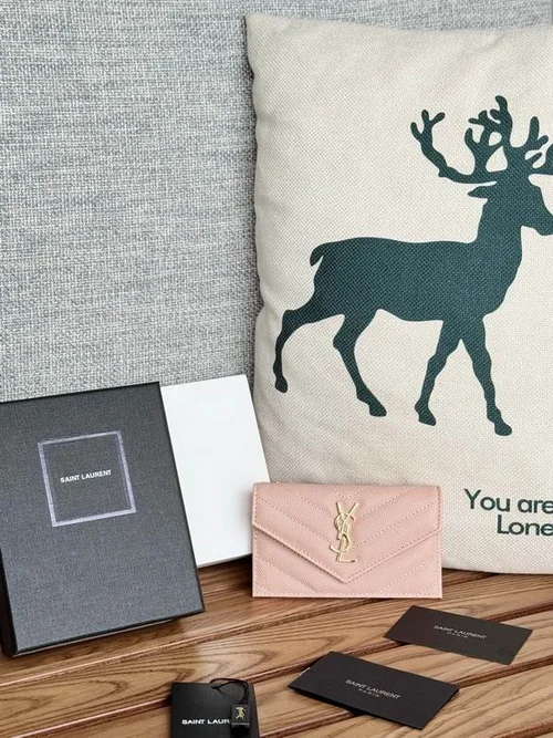 YSL Original Women's Wallet Authentic Leather Luxury