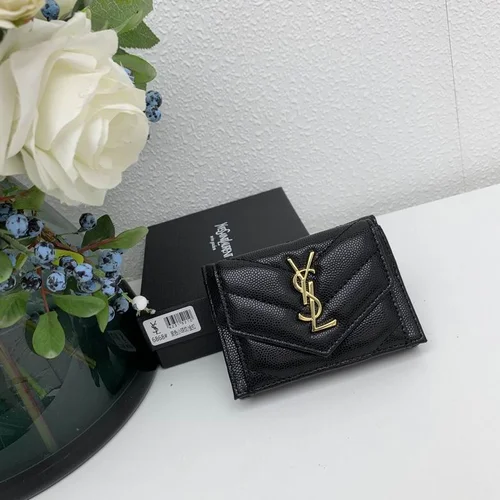 YSL Original Women's Wallet Authentic Leather Luxury
