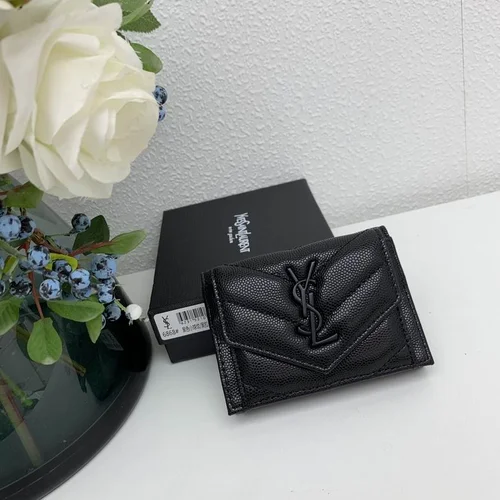 YSL Original Women's Wallet Authentic Leather Luxury