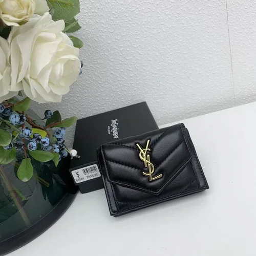 YSL Original Women's Wallet Authentic Leather Luxury