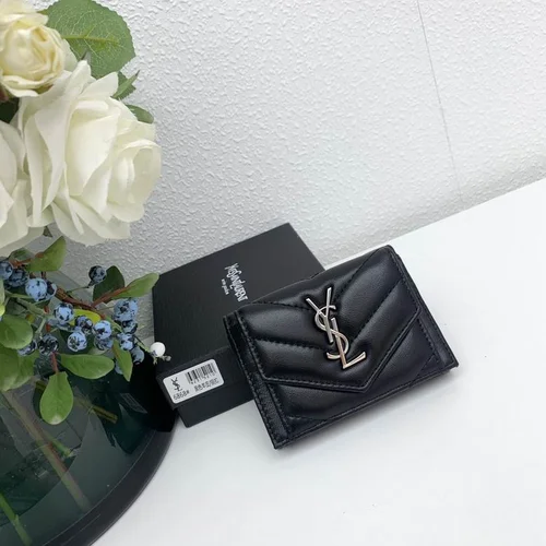 YSL Original Women's Wallet Authentic Leather Luxury