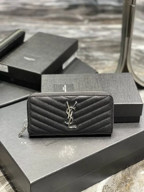 YSL Original Women's Wallet Authentic Leather Luxury